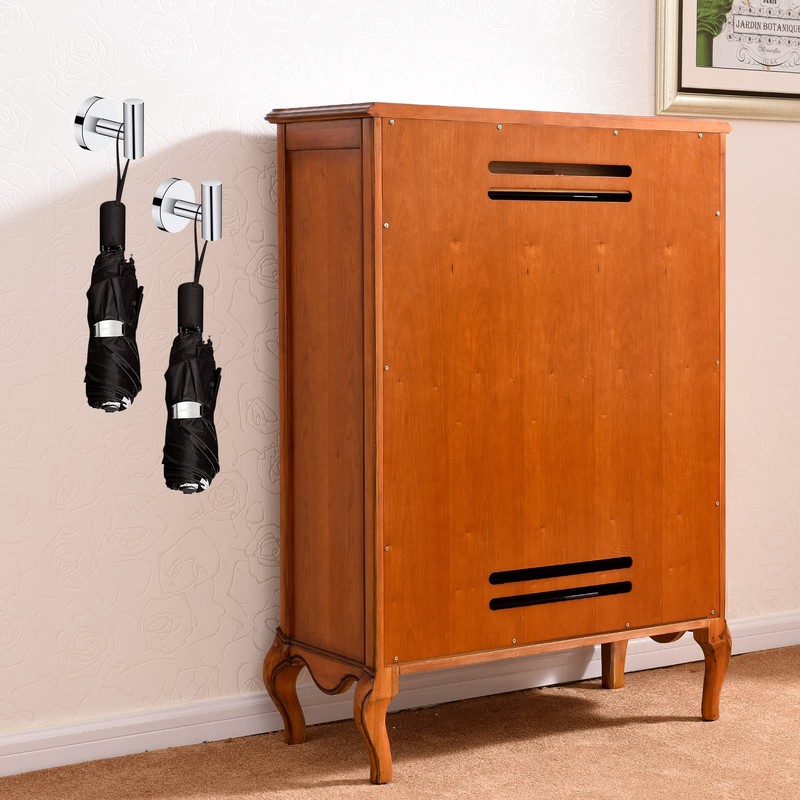 Neween 2PCS Bathroom Towel Hook, Screw in Coat Hooks Wall