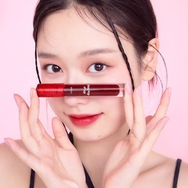 Etude Studio Dear Darling Water Gel Tint 2-Piece Set / Moisturizing Lip Tint - No. 3 Real Red / 에뛰드스튜디오 디어 달링 워터젤 틴트 2개 세트 /촉촉하게 물드는 립틴트 - 3호 리얼레드