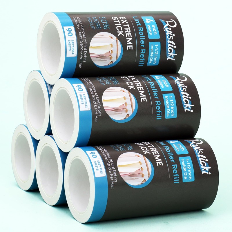 4 inch Extreme Stick Lint Roller Refills for Evercare PetLovers