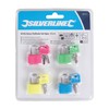 Silverline 282715 Hi-Vis Brass Padlocks Set 4pce 20 mm