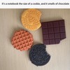 Dessert Shaped Mini Notebook Chocolate Chip Cookie Design Pocket Diary
