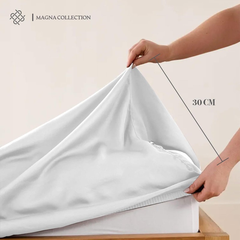 Double Fitted Sheet - 135 x 190cm with 30cm Deep