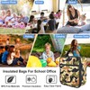 IWTTWY Insulated Lunch Bag Camo Cooler Bag Portable Carrying Lunch