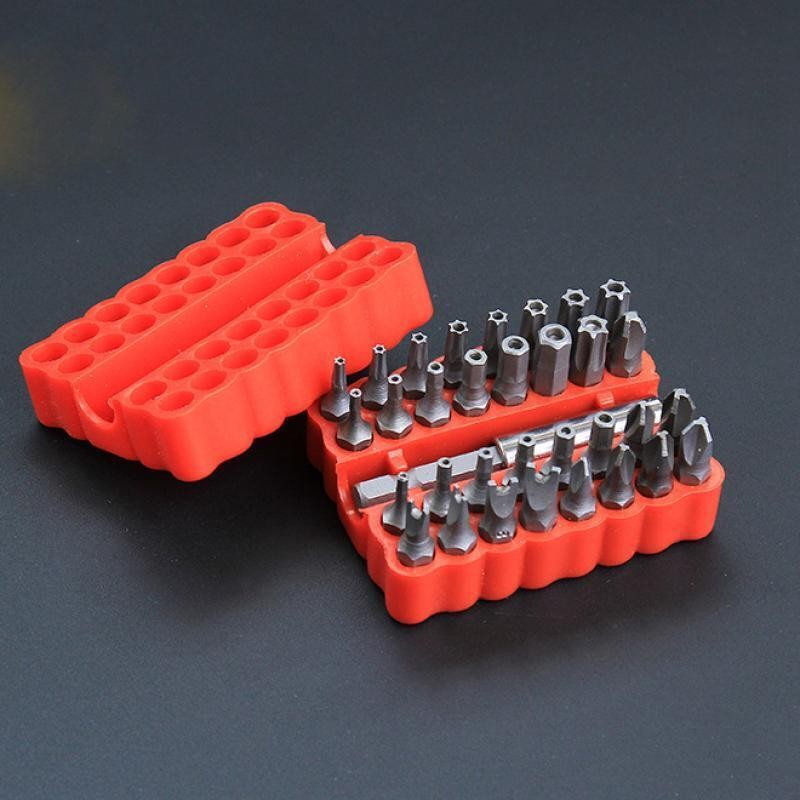 33PCS Screwdriver Bit Set With 1/4 Extension Bit Holder For