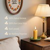 16 Packs Natural Beeswax Pillar Candles,8 Hour Long Burn Time