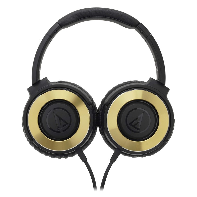 Audio-Technica ATH-WS550 BGD Solid Bass Portable Headphones Black Gold