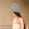 3 Pieces Felt Sauna Cap, Simple Absorbent Hair Drying Cap,