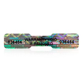 620pcs Bone Shape Tamper Proof Hologram Stickers Warranty Void Seal High Security Labels Tamper evident Seal with Unique Serial Number（2x0.4 inch）