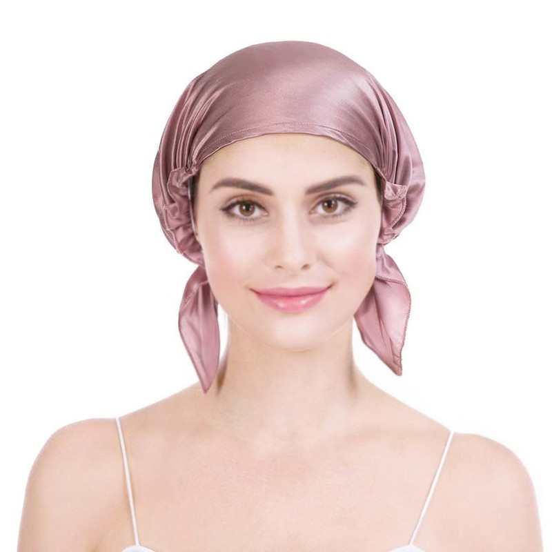 Emmet Ladies' Comfortable Silk Nightcap, Head wear, Sleeping Hat, Hair