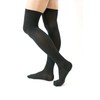 Men's Compression Socks for Swelling, Black above knee toe