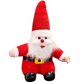 MOPQMKT Pack of 2 Mini Doll Elf Christmas Baby Tiny Christmas Elf Doll Christmas Elf Doll Christmas Elves with Soft Body and Vinyl Face (Santa Claus)