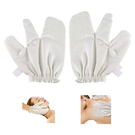 2PCS Garshana Gloves Raw Silk, Body Exfoliating Massage Glove & Mitts for Men Women