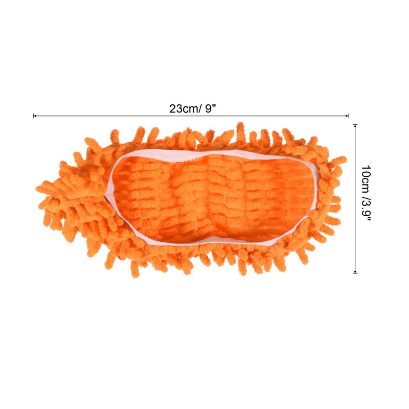MECCANIXITY Washable Cleaning Shoes Cover Multifunction Chenille Duster Mop Slippers