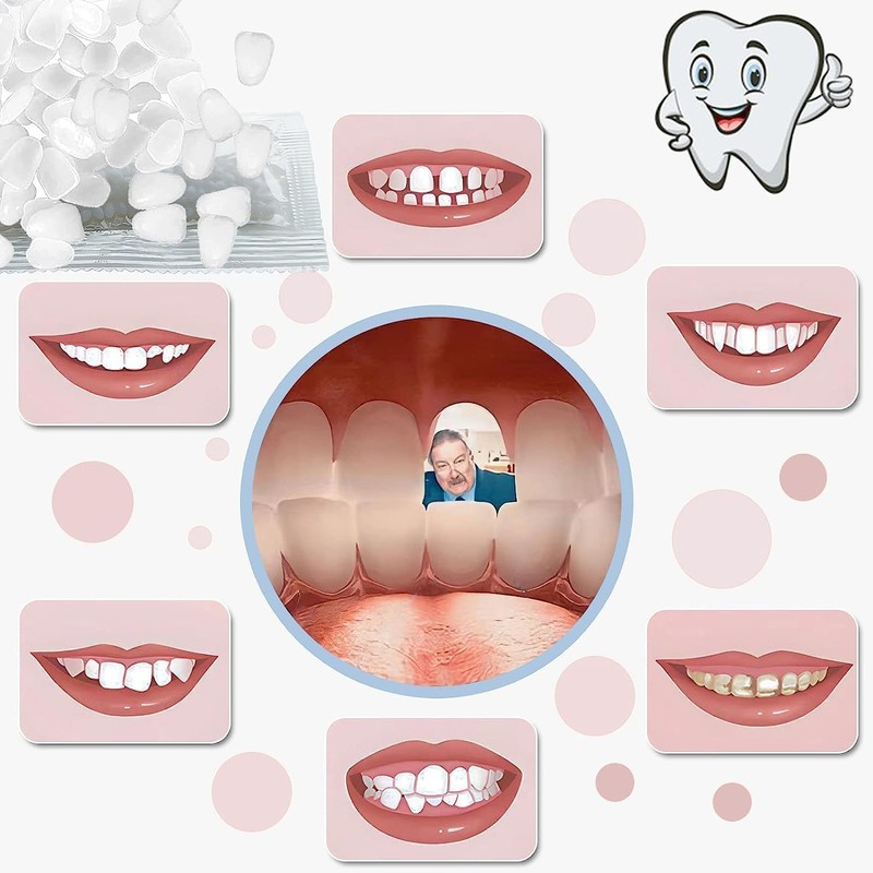 Provisional Tooth Repair Kit-Thermal Fitting Beads Granules and Fake Teeth