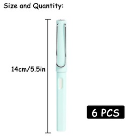 YGCHEN Eternal Pencil Pack of 6 Inkless Magic Pencil Portable Unlimited Eternal Pencil Metal Graphite Pencil