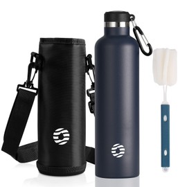 FJbottle Water Bottle, 33.8 fl oz (1 L), Vacuum Insulated, Heat/Cold Retention, 2nd Gen, Stainless Steel Bottle, Direct Drinking, Sports Bottle, For Sports Drinks, Water Bottle Cover, w/Cleaning