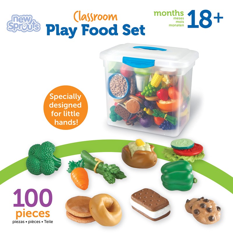 Learning Resources New Sprouts Classroom Play Food Set - 100
