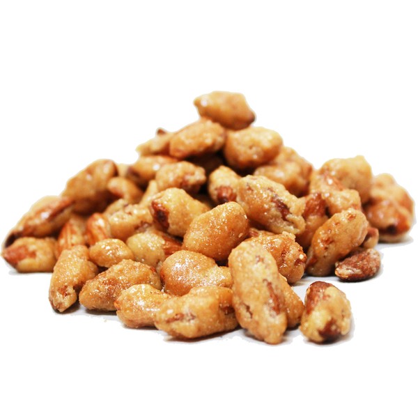 Gourmet Toffee Coated Almonds by Its Delish - 5 lbs Bulk Bag - Sweet Crunchy Caramelized Nuts Snack