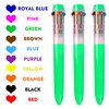HeTaoCat Multicolor Pens 3 Pack 0.5mm 10-in-1 Retractable Ballpoint Pens