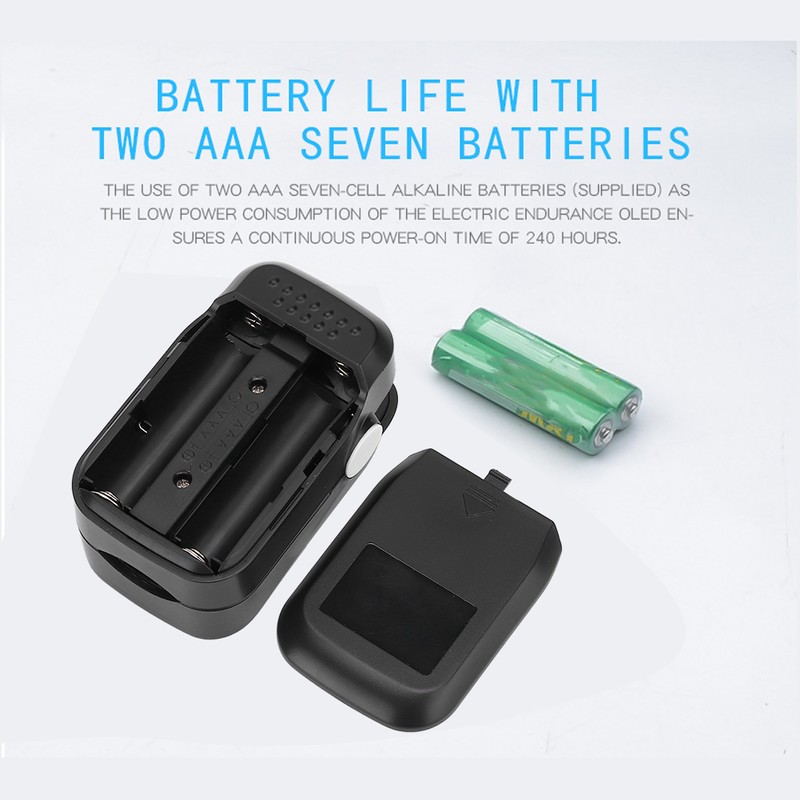 Fingertip Pulse Oximeter Blood Oxygen Saturation Pulse Rate Monitor Detector