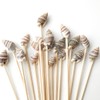 FSSTUD 100 Pieces Seashell Cocktail Picks Beach Party Chopsticks Tropical