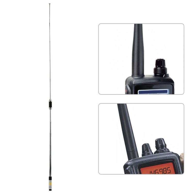 RH770 SMA Male Dual Band 144/430MHz Telescopic Handheld Walkie Talkie