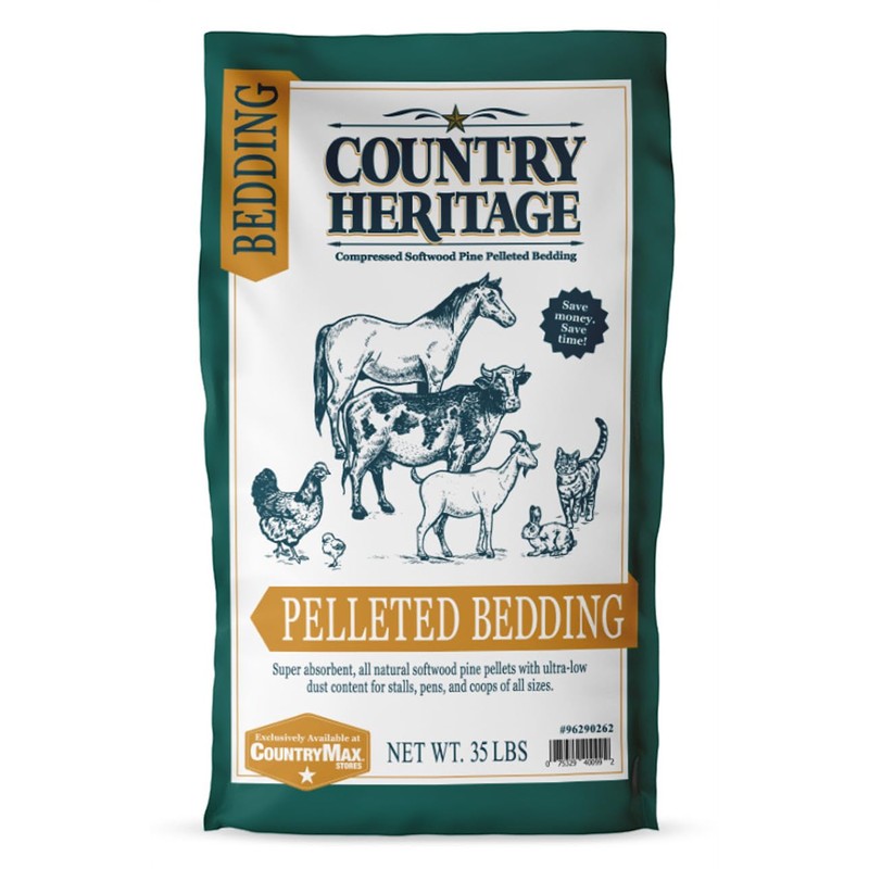 Country Heritage Premium Low Dust Pelleted Bedding Super Absorbent All