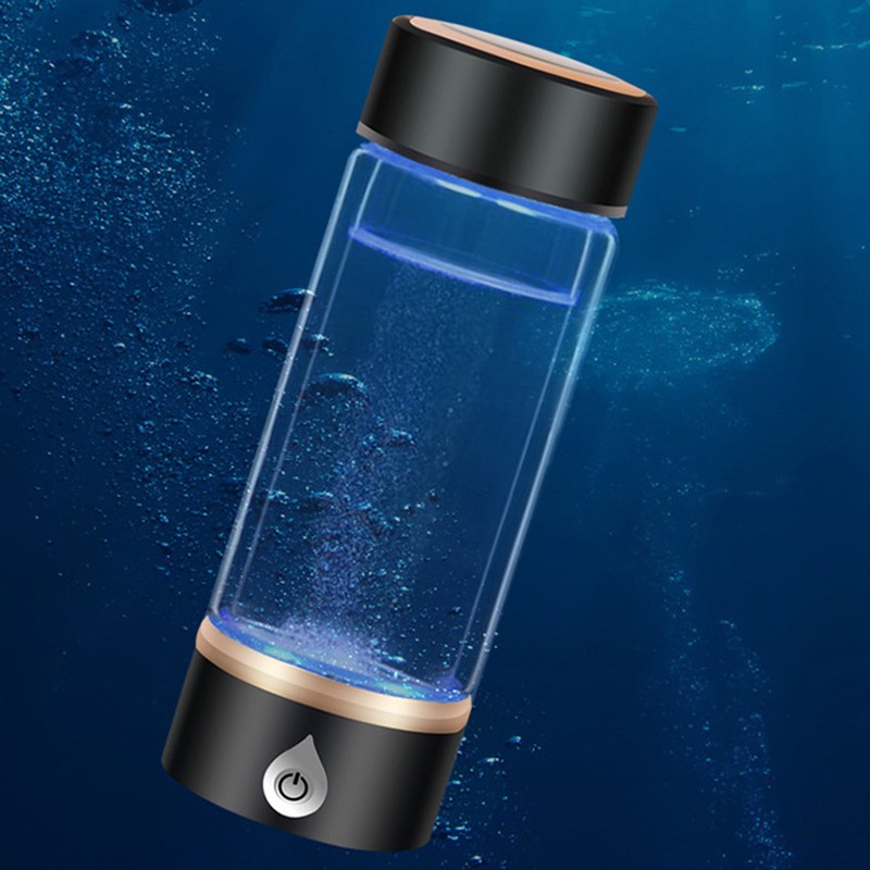 Hydrogen Water Bottle 420ml Rechargeable SPE PEM Technology Portable Hydrogen