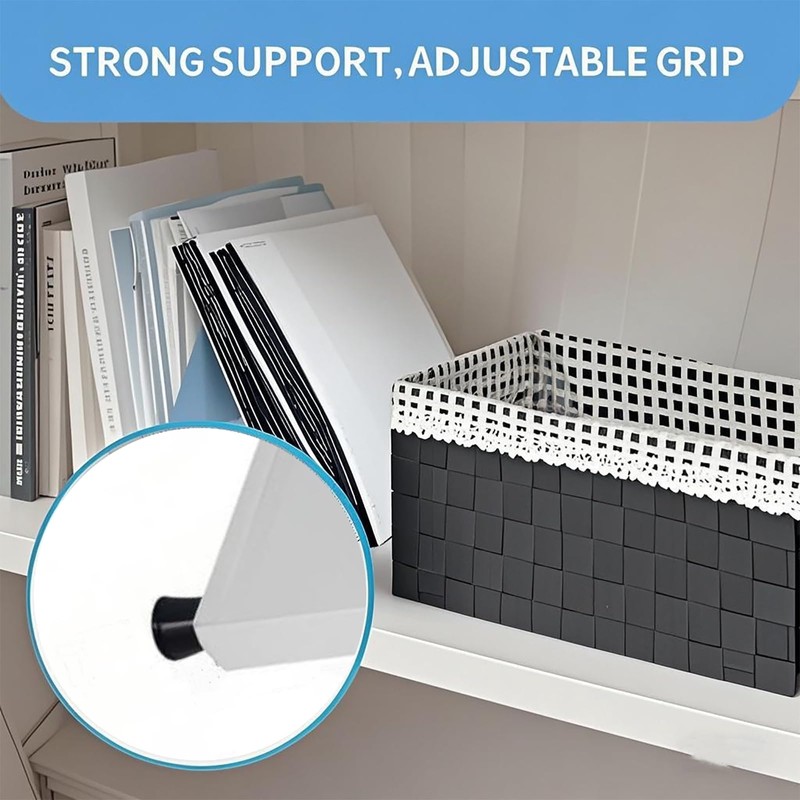 zsttion Adjustable Locker Organizer Shelf, 30LB Load-Bearing Metal Locker Shelf
