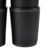 5Pcs PU Leather Dice Cup Set with 20 Dot Dices