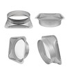 bociloy 8 Inch Duct Connector Flange, Metal Straight Pipe Flange