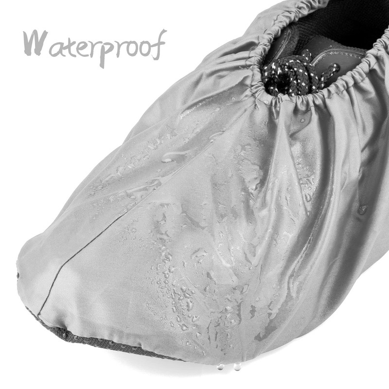 MELTU 2 Pairs Reusable Shoe Covers, Non-Slip Washable Overshoes, Waterproof