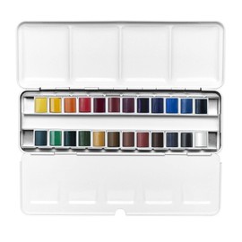 Cotman - Metal Sketchers Water Colour Box 24 Half Pan