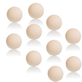 10 x Natural Wooden Craft Wood Balls 20mm