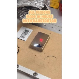 Unbranded Kakashi Laser-Engraved Lighter – Cool Anime Gift for Fans & Collectors - Black