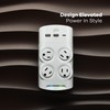 360 Electrical Revolve Wall Tap Power Surge Protector with 2