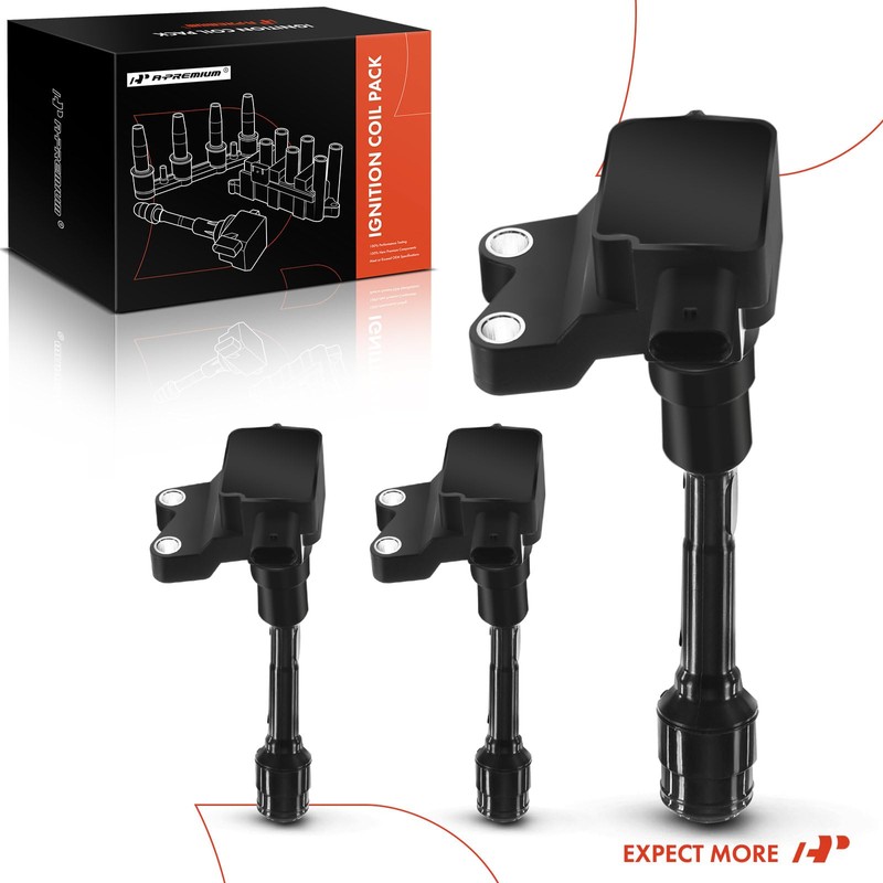 Paquete de bobinas de encendido de motor A-Premium compatibles con