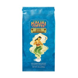 Kauai Whole Bean Coffee, Koloa Estate Dark Roast Coffee from Hawaii’s Largest Grower, Bold, Rich Blend, 32 Ounce (Pack of 2)