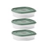Utenselux Rubber Maid Storage Containers, Easy Find Lids, Blue Spruce,