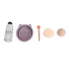 5pcs Makeup Brush Cleaning Solution Bowl Kit Residue Removal Powder