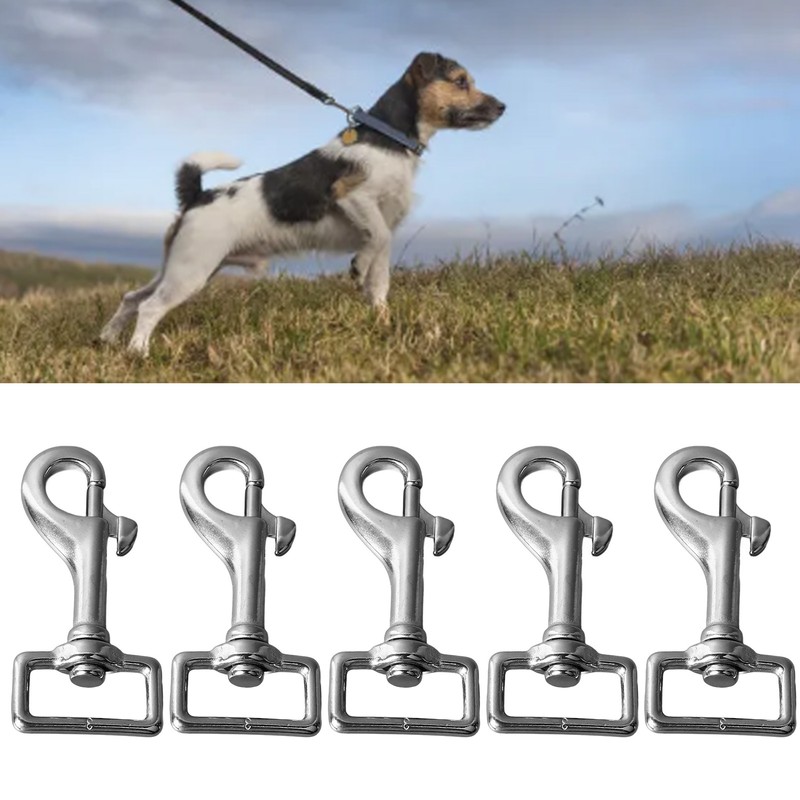 5PCS 27mm Square Tail Snap Hooks 360 Degree Rotating Hook