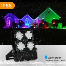 SANSI LED Floodlight RGB 30W=200W Muticolor Outdoor Tree Decoration Area Light