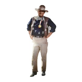 John Wayne Swinging Legs Clock - Mid-South Products