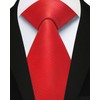 HISDERN Ties for Men Plain Classic Tie Men's Formal Elegant