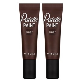 Missha Palette Paint Gel Liner 6g, brown, 2 pcs / 미샤 팔레트 페인트 젤 라이너 6g, 브라운, 2개