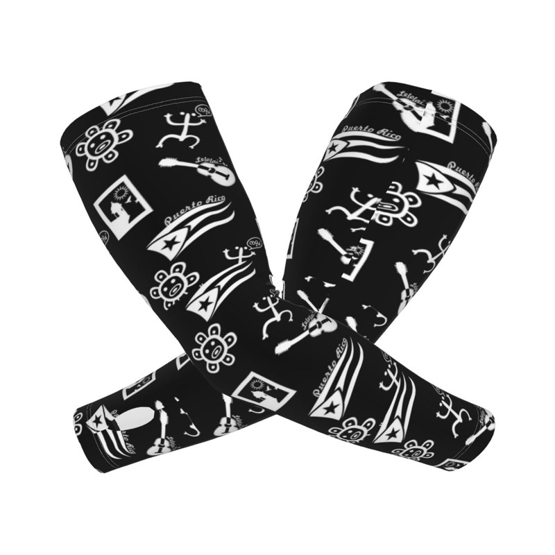 ROSIHODE Cute Puerto Rico Flag Arm Sleeves for Men Women