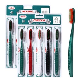  Original King Toothbrush 5-piece set (2 sets) with fine bristles / 오리지널 왕 칫솔 5개입 2세트 미세모