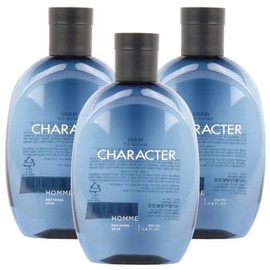 LG Household & Health Care Character Homme Refining Skin 350ml 3x Lotion 350ml 3x / LG생활건강 캐릭터 옴므 리파이닝 스킨 350ml 3개 로션 350ml 3개