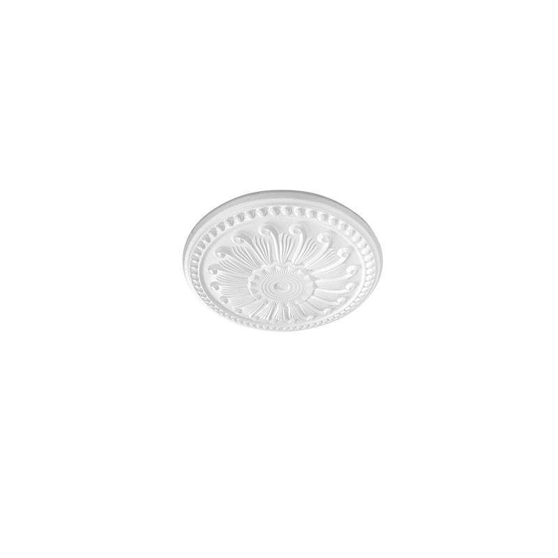HEXIM Stucco Rosette Polystyrene EPS White, Ceiling Rosette Round and