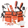 Hi-Spec 16pc Orange Kids Tool Kit Set & Child Size